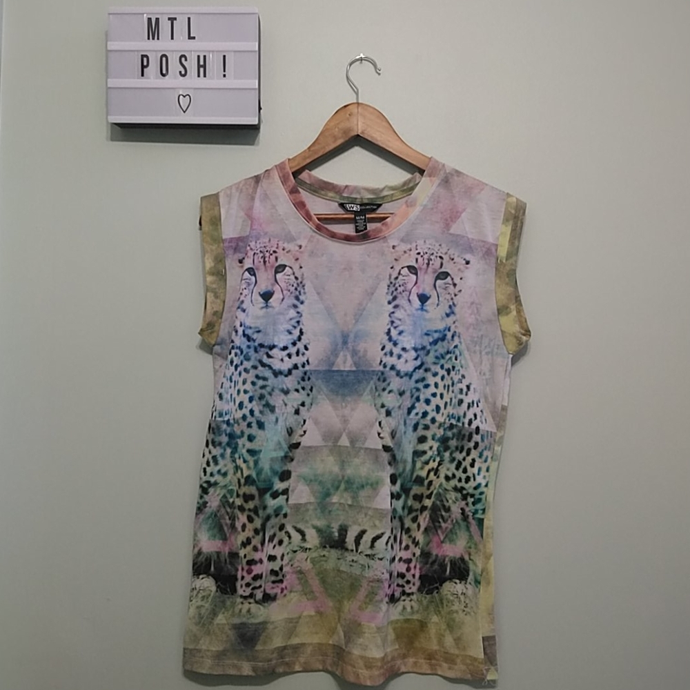 SWS leopard colorful graphic shirt - Picture 1 of 6
